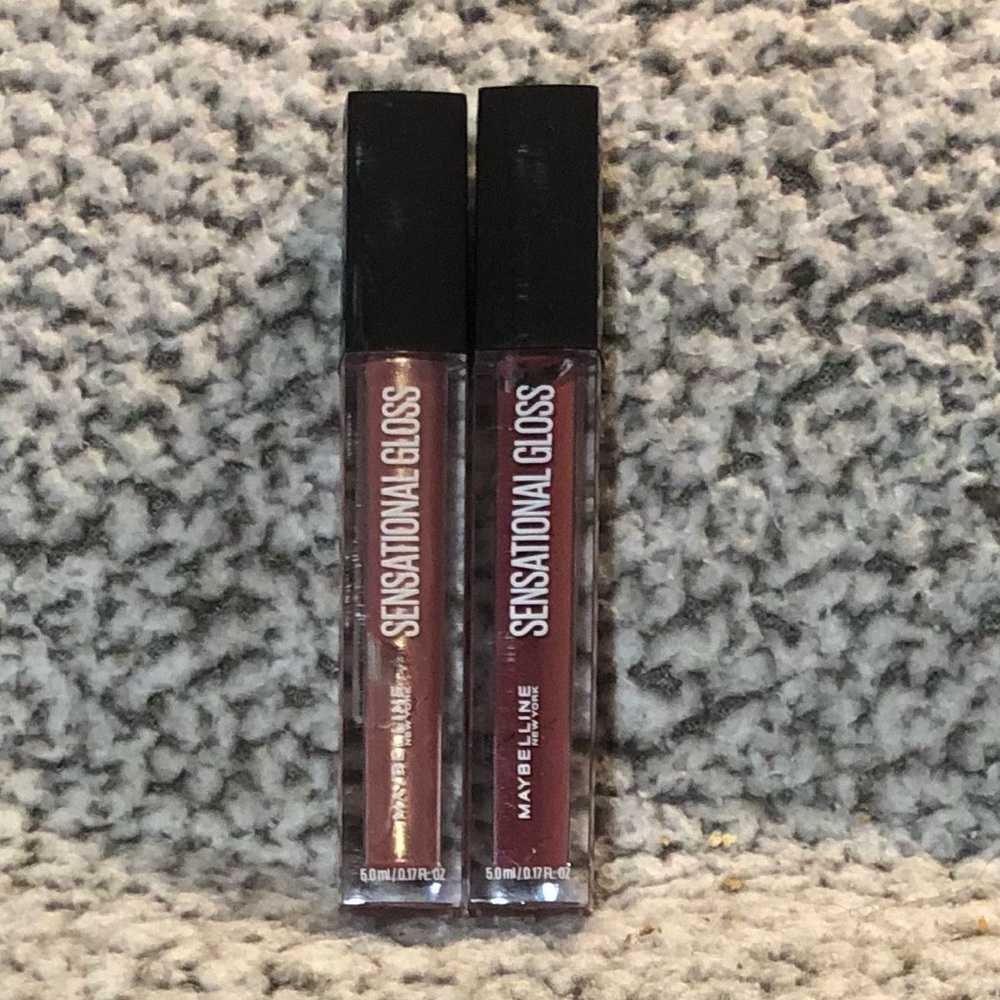 Maybelline Sensational Gloss Lip Gloss - Passion Pink & Coral Craze (Set of 2)
